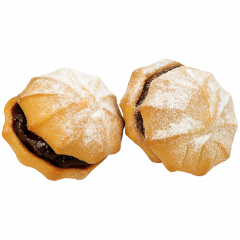 Feine Mürbeteig-Plätzchen gefüllt mit gekochter Kondensmilch